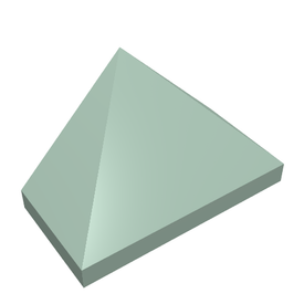 LEGO® los onderdeel Dakpan Algemeen in kleur Zandgroen 3048c