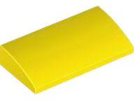 Plaatje in Gallery viewer laden, LEGO® los onderdeel Dakpan Gebogen in kleur Geel 88930