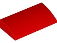 LEGO® los onderdeel Dakpan Gebogen in kleur Rood 88930