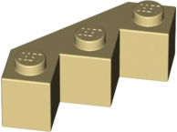 LEGO® los onderdeel Steen Aangepast in kleur Geelbruin 2462