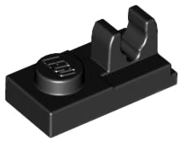 LEGO® los onderdeel Plaat Aangepast in kleur Zwart 92280