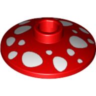 LEGO® los onderdeel Schaal met Motief Rood 4740pb004