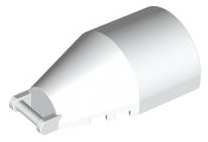 LEGO® los onderdeel Voorruit in kleur Wit 92279