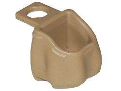 LEGO® los onderdeel Lijf Accessoire Donker Geelbruin 92590