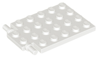 Plaatje in Gallery viewer laden, LEGO® los onderdeel Plaat Aangepast in kleur Wit 92099