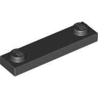 Plaatje in Gallery viewer laden, LEGO® los onderdeel Plaat Aangepast in kleur Zwart 92593