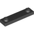 LEGO® los onderdeel Plaat Aangepast in kleur Zwart 92593