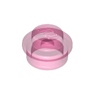 Plaatje in Gallery viewer laden, LEGO® los onderdeel Plaat Rond Doorzichtig Donkerroze 4073