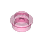 LEGO® los onderdeel Plaat Rond Doorzichtig Donkerroze 4073
