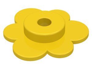 LEGO® los onderdeel Plant & Struik in kleur Geel 3742