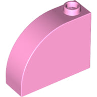 LEGO® los onderdeel Dakpan Gebogen in kleur Fel Roze 33243