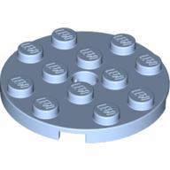 Plaatje in Gallery viewer laden, LEGO® los onderdeel Plaat Rond Helder Lichtblauw 60474
