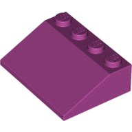 LEGO® los onderdeel Dakpan Algemeen in kleur Magenta 3297