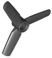LEGO® los onderdeel Propellor in kleur Zwart 92842