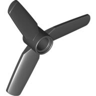LEGO® los onderdeel Propellor in kleur Zwart 92842