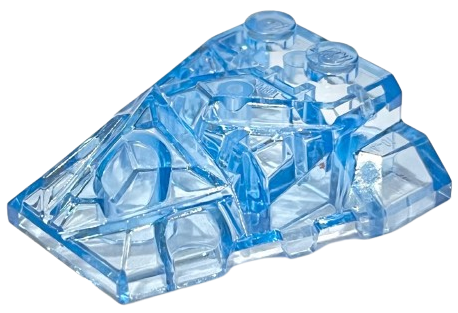 LEGO® los onderdeel Wig Doorschijnend Medium Blauw 64867