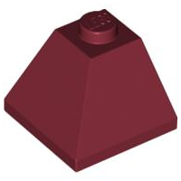 Plaatje in Gallery viewer laden, LEGO® los onderdeel Dakpan Algemeen in kleur Donkerrood 3045