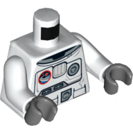 LEGO® los onderdeel Lijf met Motief Wit 973pb0861c01