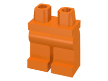Plaatje in Gallery viewer laden, LEGO® los onderdeel Benen in kleur Oranje 970c00