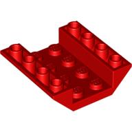 LEGO® los onderdeel Dakpan Omgekeerd in kleur Rood 4854