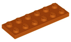 LEGO® los onderdeel Plaat Algemeen Donker Oranje 3795