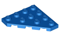 LEGO® los onderdeel Wig Plaat in kleur Blauw 30503