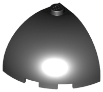 LEGO® los onderdeel Steen Rond in kleur Zwart 88293