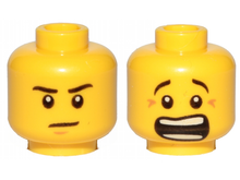Plaatje in Gallery viewer laden, LEGO® los onderdeel Hoofd in kleur Geel 3626pb1337