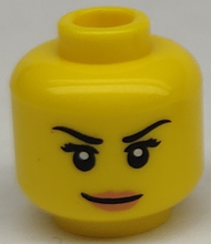 Plaatje in Gallery viewer laden, LEGO® los onderdeel Hoofd in kleur Geel 3626cpb0513