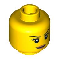 Plaatje in Gallery viewer laden, LEGO® los onderdeel Hoofd in kleur Geel 3626cpb0513