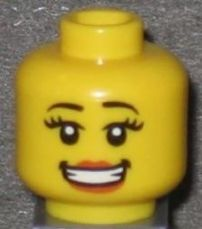 LEGO® los onderdeel Hoofd in kleur Geel 3626pb0520