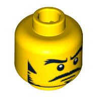 LEGO® los onderdeel Hoofd in kleur Geel 3626bpb0509