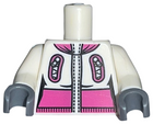 LEGO® los onderdeel Lijf met Motief Wit 973pb0794c01