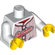 LEGO® los onderdeel Lijf met Motief Wit 973pb0788c01