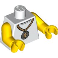 LEGO® los onderdeel Lijf met Motief Wit 973pb0786c01