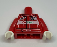 Plaatje in Gallery viewer laden, LEGO® los onderdeel Lijf met Motief Rood 973pb0802c01