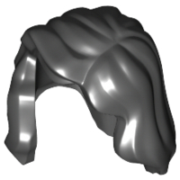 LEGO® los onderdeel Haar in kleur Zwart 85974