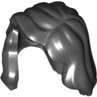 LEGO® los onderdeel Haar in kleur Zwart 85974