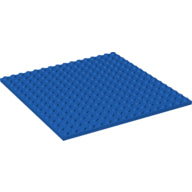 LEGO® los onderdeel Plaat Algemeen in kleur Blauw 91405