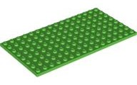 LEGO® los onderdeel Plaat Algemeen in kleur Fel Groen 92438