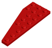 Plaatje in Gallery viewer laden, LEGO® los onderdeel Wig Plaat in kleur Rood 50304
