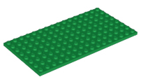 LEGO® los onderdeel Plaat Algemeen in kleur Groen 92438