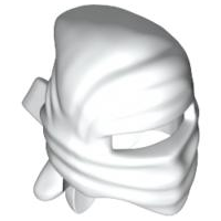 Plaatje in Gallery viewer laden, LEGO® los onderdeel Hoofddeksels in kleur Wit 30177