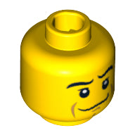 Plaatje in Gallery viewer laden, LEGO® los onderdeel Hoofd in kleur Geel 3626cpb0530