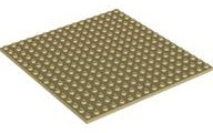 LEGO® los onderdeel Plaat Algemeen in kleur Geelbruin 91405