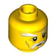 LEGO® los onderdeel Hoofd in kleur Geel 3626pb0522