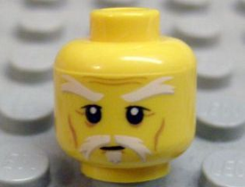 LEGO® los onderdeel Hoofd in kleur Geel 3626pb0522