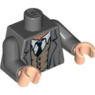 LEGO® Lijf met Motief Donker Blauwachtig Grijs 973pb0740c01