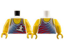 Plaatje in Gallery viewer laden, LEGO® los onderdeel Lijf met Motief Wit 973pb0997c01