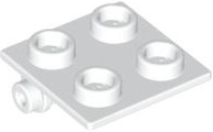 Plaatje in Gallery viewer laden, LEGO® los onderdeel Scharnier in kleur Wit 6134